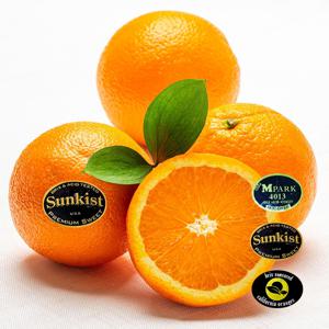 TEMU 썬키스트 퓨어스펙 엠팍 고당도 블랙라벨 네이블 오렌지 중소과(150g~160g) 40개 6.4kg내외