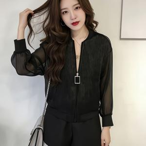 TEMU 2026 여름 여성 의류, 오버사이즈 긴팔 가디건, 가벼운 반바지 재킷, 야구 스타일 햇빛 가리개 탑