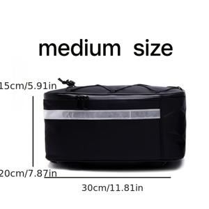 TEMU 리어 바이크 가방, 전기 자전거 리어 가방 랙 가방, 방수 산악 자전거 안장 가방 러기지 가방, 자전거 용품