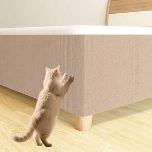 TEMU 고양이 스크래칭 보드 | 보호 필름, 사이즈 조절 가능, 강력한 자가 접착 미끄럼 방지 매트, 침대 옆 고양이 등반 프레임에 적합, 스크래치 방지, 간편한 설치, 내구성, 부드럽고 안전함