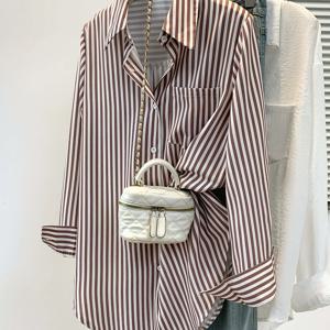 TEMU HMY 심플 도트 칼라 탑, 긴소매 편안한 피부 친화적, 사계절 커뮤터 캐주얼 스타일 + 탈라