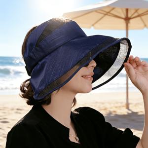 TEMU 여성용 봄/여름 쉘 모자, 스타일리시하고 다재다능한 와이드 브림 모자, 여행, 하이킹, 사이클링 등 다양한 야외 활동에 적합, 생일, 어버이날, 부활절, 독립 기념일에 선물로 완벽