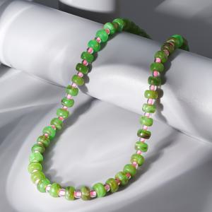 TEMU 1개 캔디 컬러 파스셈 버블 가ム 레진 비드 목걸이, 트렌디하고 다재다능한 달콤하고 귀여운 빈티지 기하학적 3D 개인 맞춤 로맨틱 현아 스타일 중동 질감 목뼈 체인 데일리 데이트 휴가 축제 여행 착용 (질감 색상)