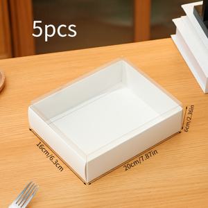 TEMU 그녀/그를 위한 선물 인스타 스타일 한국 스타일 통통한 마카롱 포장 상자, 생일 및 밸런타인데이용, 고급 PET 투명 쿠키 베이킹 상자