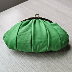 TEMU 레트로 패션 엘레강트 정품 가죽 여성용 클러치, 키스 클로저, 다용도 파우치, 데일리, 파티 이브닝 백 (옐로우/그린/레드)