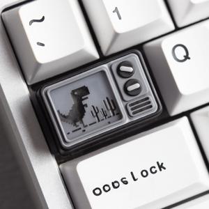 TEMU 창작용 기계식 키보드용 반투명 레트로 TV 키캡, 독특한 장식품, 1.5U 탭 키