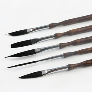 TEMU 5개 디테일 페인트 브러쉬 세트, 리너 브러쉬, 라운드 브러쉬, 채이스 브러쉬, 브러쉬 등 고품질 도구 포함. 이 전문가용 여행용 미술 브러쉬는 아크릴, 수채화, 유화에 적합하며 다기능입니다.