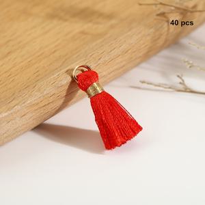 TEMU 팩당 40개, 2.5cm 폴리에스터 매끄러운 술 프린지, DIY 책갈피, 선물 상자, 부채, 선물 포장 상자 장식, 작은 술 펜던트, 의류 및 홈텍스타일 액세서리, 술 프린지, 주얼리, 귀걸이, 헤어 액세서리 제작용 재료, 액세서리 고리, 작은 술 펜던트, 홈 데코 액세서리