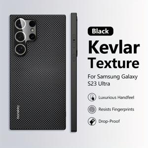 TEMU 휴대폰 케이스 - 삼성 갤럭시 S23/S24Plus/S25Ultra/234+/S25용 새로운 케블라 패턴 휴대폰 케이스, 렌즈 전체 보호 보호 휴대폰 케이스 커버, 고급 비즈니스 휴대폰 케이스, 남녀 모두에게 적합