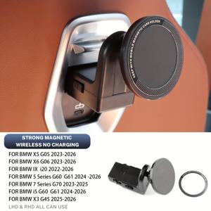TEMU FDAIUN은 BMW 시리즈 X5 G05/X6 G06/IX I20/5 시리즈/7 시리즈/I5 G60 G61/X3 G45 모델용으로 설계된 마그네틱 휴대폰 홀더입니다.