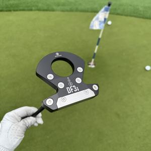 TEMU DF3i 제로 토크 퍼터 1개 | 34인치 오른손용 골프 퍼터, 스테인리스 스틸 페이스 인서트 포함 | 높은 MOI 롤 | 남성 및 여성을 위한 골프 선물 | 부드러운 피드백을 위한 스틸 샤프트(블랙)