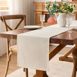 TEMU 1개/북유럽 스타일 린넨 블랭크 테이블 러너 장식, 블랭크 린넨 테이블 러너 식탁 거실 다용도 소프트 장식 테이블 테이블 러너, 사계절 인기 베개 커버 모던 사각 베개 커버 조합 테이블 러너 린넨 테이블 러너