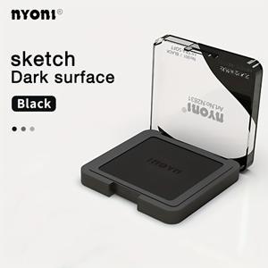 TEMU Nyoni 초극세사 드로잉용 숯가루 - 빠르게 번지는 숯가루, 미술 학생용 스케치 숯가루, 특수 조형용 파우더, 수용성 흑연 숯가루 박스, 휴대용 다기능 미술 용품, 혼합봉과 스펀지 포함, 부드러운 음영과 연출용
