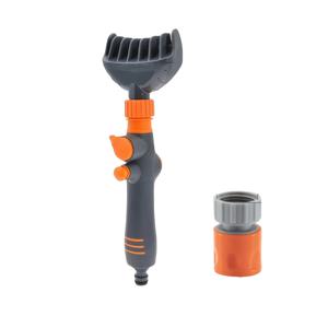 TEMU 종이 코어가 있는 수영장 필터 청소 브러쉬, 정원 꽃 스프링클러, 수압 조절 기능이 있는 조절식 청소 노즐, 고정 스위치; 노브로 수압 조절 가능