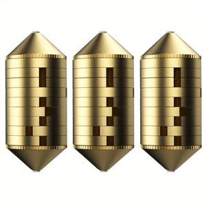 TEMU 정밀 구리 낚시 납 싱커 세트 - 3개 조절 가능한 날카로운 납 싱커, 잉어 낚시 태클용, 바다 및 민물에 적합