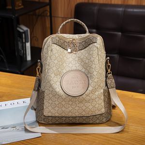 TEMU 여성용 대용량 백팩, 조절 가능한 어깨끈 & 여행에 적합, 일상 출퇴근용 소프트 북백, 학생, 엄마, 생일 선물, 지퍼 클로저 캐리올