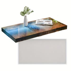 TEMU 23인치 대형 강 테이블 레진 실리콘 몰드 및 클레이 몰드 - 가구, 커피 테이블 및 홈 데코용 재사용 가능한 에폭시 레진 몰드, 강 테이블용 간편한 몰드 제거 에폭시 몰드, 레진 아트, 장식 공예 및 선물 아이디어