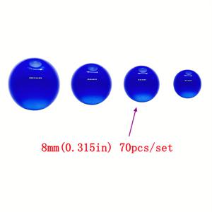 TEMU 90/70/60/40개 모조 스톤 라운드 비즈 - 고광택 레진 비즈, 매끄러운 질감 & 직선 구멍 (6/8/10mm), DIY 주얼리 만들기, 귀걸이, 팔찌, 목걸이용, 공예 애호가를 위한 비즈, 액세서리 제작 소재