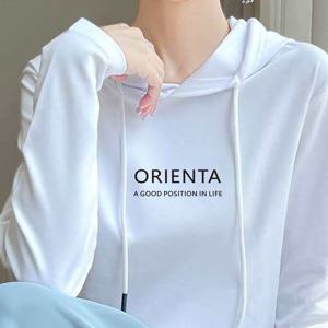 TEMU 여성용 후드 긴팔 티셔츠, 2025년 봄/가을 신상 한국 스타일 디자인 캐주얼 탑