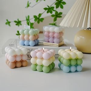 TEMU 2개 세트 실리콘 큐브 & 구형 캔들 몰드 - 인터로킹 디자인, 재사용 가능 DIY 몰드, 수제 캔들, 비누, 레진, 클레이용 - 정밀한 큐브 & 구형 모양, 에폭시, 왁스 호환, 쉬운 탈형 (내구성 있는 유연성)