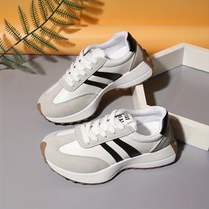 TEMU 여성용 캐주얼 스니커즈 2025 신상 핫셀링 스타일, 그린 패션 트렌디 플랫폼 키높이 신발, 다용도 편안한 옐로우 & 화이트 블랙 멀티컬러 옵션, 스포츠 캐주얼 신발, 여성화