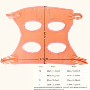 TEMU 애완 동물 그루밍 해먹, 물어뜯기 방지 고정 가방, 목욕 트리밍 제한 가방, 목욕, 브러싱, 손톱 다듬기에 적합, 소형 및 중형 고양이 및 강아지에게 이상적, 배터리 없음
