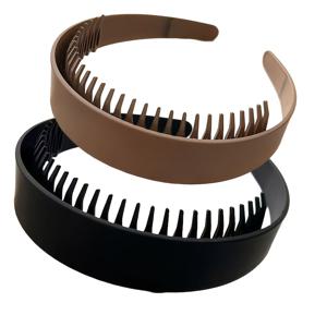 TEMU 새로운 심플한 빗살 미끄럼 방지 넓은 테두리 헤어스타일링, 세안, 각질 제거용 헤어밴드, 여성을 위한 다용도 헤어 액세서리