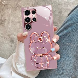 TEMU 폰 케이스: 핑크 골드 귀여운 펫 소프트 텍스처 패턴 여성용 전기도금 핑크 오리지널 폰 케이스, 삼성 S26/S25/S24/S23/S22/S21/S20/노트 20/노트 10/노트 9/노트 8/A06/A54/A55/A56/A70/A71/A72/A73/M51/M52/M53/M54/M55/M62/M36/F36/A07 호환, 우아한 새 폰 보호 커버