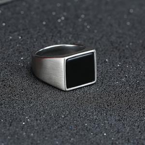TEMU 남성 반지 304 304 스테인리스 스틸 남성 반지 비즈니스 패션 반지 아버지의 날 선물 남편 선물 아버지 선물