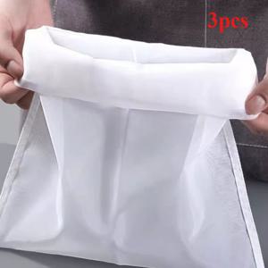 TEMU 3개입 100메쉬 식품 필터 식품 필터 미세 메쉬 나일론 치즈클로스 커피 필터 백 재사용 가능한 추출용 가방 견과류 우유 가방, 나일론 필터 백 필터 가방 채소 우유 필터 차 필터 가방 주방 가제트