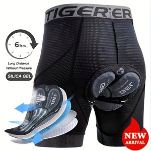 TEMU X-TIGER 사이클링 반바지 통기성 메쉬 사이클링 속옷 젤 패드 충격 방지 MTB 자전거 반바지 미끄럼 방지 남성용 자전거 속옷