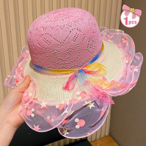 TEMU 여자아이와 남자아이가 여름에 적합한 컬러풀하고 패셔너블한 낚시꾼 모자, 자외선 차단