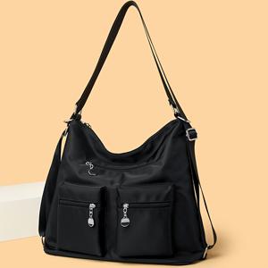 TEMU 패션 여성용 다기능 백팩, 캐주얼 숄더백, 대용량 크로스바디 백, 멀티 컬러 옵션 리드백, 데일리 출퇴근, 여행 및 비즈니스용으로 적합, 비즈니스 접견 및 레저 여행 필수품