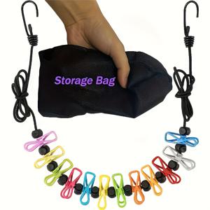 TEMU 12개의 옷걸이로 구성된 여행용 접이식 휴대용 옷걸이, 실내 세탁 및 건조, 야외 캠핑 액세서리, 옷걸이