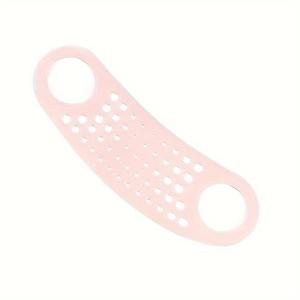 TEMU 1개입 재사용 가능 V-리프트 페이스 마스크 - 실리콘 턱 및 얼굴 ли프팅 밴드 (귀걸이 포함), 남녀 공용 미끄럼 방지 피부 타이트닝 스트랩