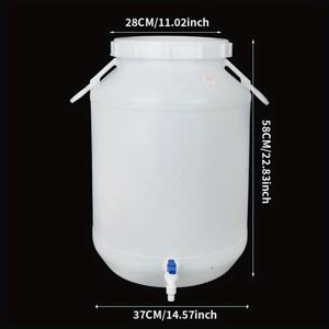 TEMU 75L 두꺼운 HDPE 버킷 (수전 포함), 야외 물 저장, 오일 저장, 정원 관개, 폐기물 처리, 산업 폐기물 액체 및 잔여물 저장, 화학 물질 저장 및 다용도 사용에 적합