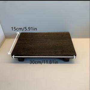 TEMU 1개 빈티지 목재 트레이 - 천연 원목 욕실 & 주방 정리함, 비누 보관대, 화장품 수납용 다목적 카운터탑 스탠드 - 팜하우스 데코 및 크리스마스 파티 장식에 이상적, 다양한 색상 선택 가능