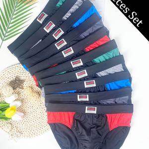 TEMU 10개입 남성 메쉬 삼각 브리프 트렌디 패션 허리 밴드 편안한 남성 속옷 섹시하고 편안하며 시원한 스판덱스 혼방 란제리, 탄성 허리 밴드, 불투명, 니트 원단, 여름 착용에 적합