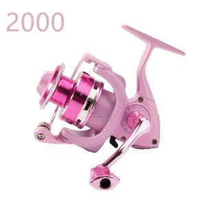 TEMU 1000-3000 시리즈 마카롱 핑크 스피닝 낚시 릴 - 5.2:1 기어 비율, 12kg 최대 드래그, 양손/오른손 회수 가능, 갭리스 시스템 & 스테인리스 스풀 - 바닷물/민물 낚싯대 호환 릴