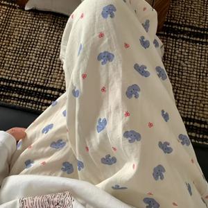 TEMU 여성 봄/가을 신상 바지 - 재미있는 만화 코끼리 프린트, 편안한 캐주얼 스타일, 피부 친화적, 야외 산책 및 홈웨어에 적합