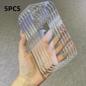 TEMU 아이폰 17 16 15 14 13 12 11 프로 맥스 17 Air 16 15 14 플러스 12 13 미니 X Xs 맥스 Xr 8 7 플러스용 투명 소프트 TPU 폰 케이스 5개입 백커버