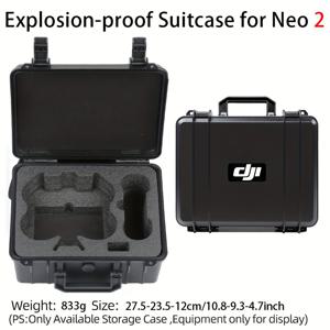 TEMU DJI NEO 2 드론 케이스 호환 방폭 하드 쉘 보호 커버 - 경량 충격 방지 폴리프로필렌 , 드론 액세서리 (DJI NEO 2 드론용)