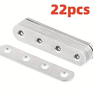 TEMU 코너 브라켓 22개 - 78mm 직각 가구 커넥터, 견고한 산업용 하드웨어로 안전한 고정, 나무 선반, 의자, 테이블, 서랍장 및 가구 조립에 이상적