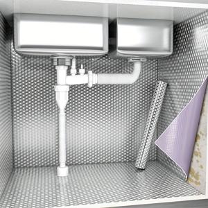 TEMU 1롤 고강도 알루미늄 주방 스티커 - 방수, 방유, 내열성 (최대 450°F/232°C), 간편한 청소 표면 - 스토브, 오븐, 캐비닛, 서랍에 적합