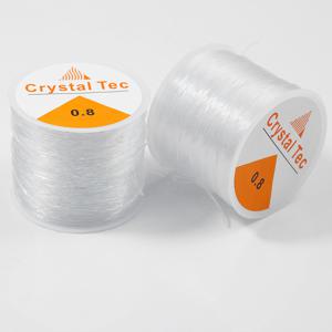 TEMU 100/200M 투명 탄성 비즈 실 및 로프 2개, 직조 라인, 투명 탄성 라인, 나일론 팔찌 코드, 수제 비즈 실, 팔찌/목걸이/귀걸이 추가/풍경/커튼 및 기타 재료 직조에 적합