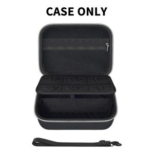 TEMU 콘텐츠 크리에이터를 위한 Sony ZV-1/ ZV-1F/ ZV-1 II 카메라용 디지털 카메라 케이스, 케이블, 배터리, SD 카드, 삼각대 & 마이크를 위한 추가 포켓이 있는 보호 여행용 보관 가방 (박스 전용)