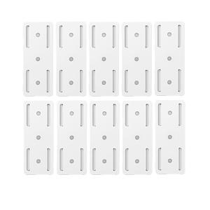 TEMU 10개 소켓 홀더 정리대 소켓 고정 장치 강력한 무흔들 벽걸이형 자가 점착 케이블 무결점 멀티탭 홀더 전선 정리 후크 다용도 후크
