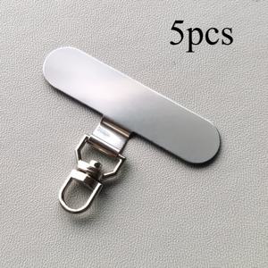 TEMU 5개입 360° 회전 휴대폰 끈 클립 | 스테인리스 스틸 범용 커넥터, 튼튼한 소재, 모든 휴대폰 케이스 호환, 여행 안전 필수품