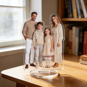 TEMU 2D 평면 맞춤형 아크릴 스탠드 조각, 생일, 결혼식, 파티 및 기념품으로 완벽한 데스크탑 장식품, 소중한 추억을 간직하는 방법