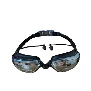 TEMU 고화질 방수 및 안개 방지 수경, 일체형 귀마개 포함, 큰 프레임, 넓은 시야 디자인, 세련되고 시선을 사로잡는 전기도금 공정, 실리콘 테이프로 빠른 조절 가능, 6가지 상황용